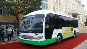 Hải Phòng chạy thử xe buýt bằng năng lượng mặt trời đầu tiên