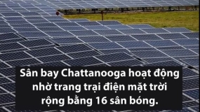 Sân bay đầu tiên sử dụng hoàn toàn điện mặt trời ở Mỹ